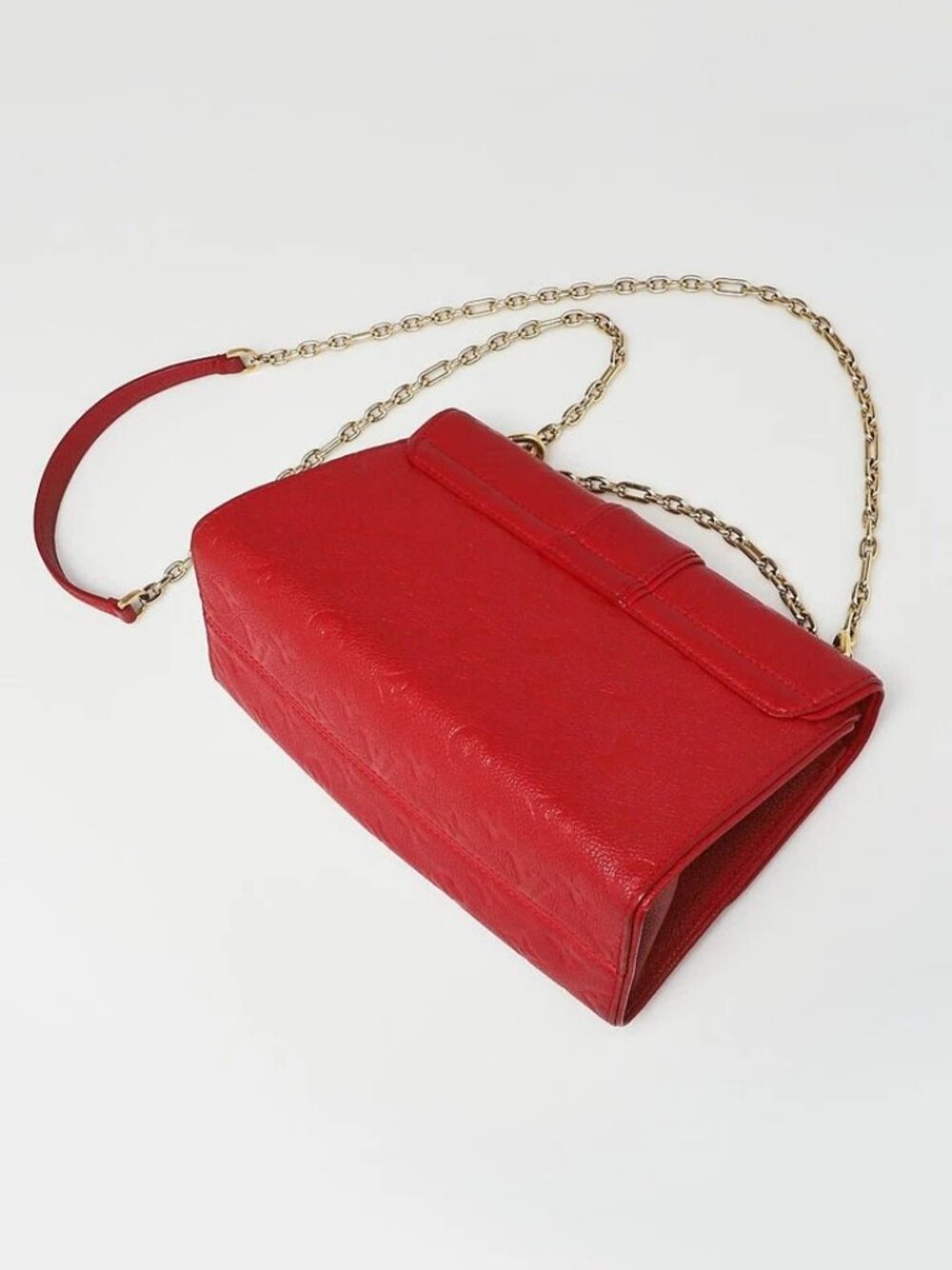 Louis Vuitton Scarlet Monogram Empreinte Leather Saint Sulpice PM Bag - Picture 3 of 9